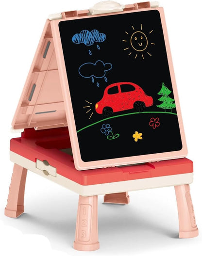 2 in 1 Multipurpose Talented Painter Double Faced Drawing Board with a Board Game - No:05018