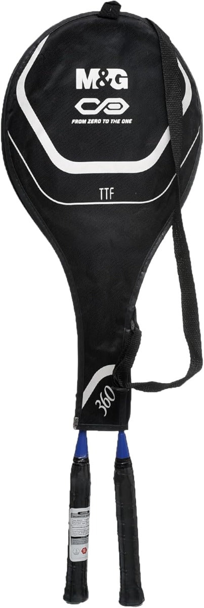 M&G Chenguang M2 Badminton Racket Set, 2Pcs Lightweight Vibrant Rackets with 3 Shuttlecocks - No:AST09360