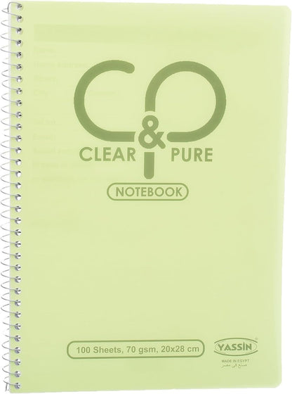 Yassin C&P Notebook, 100 Sheets A4 for Organized Notes.