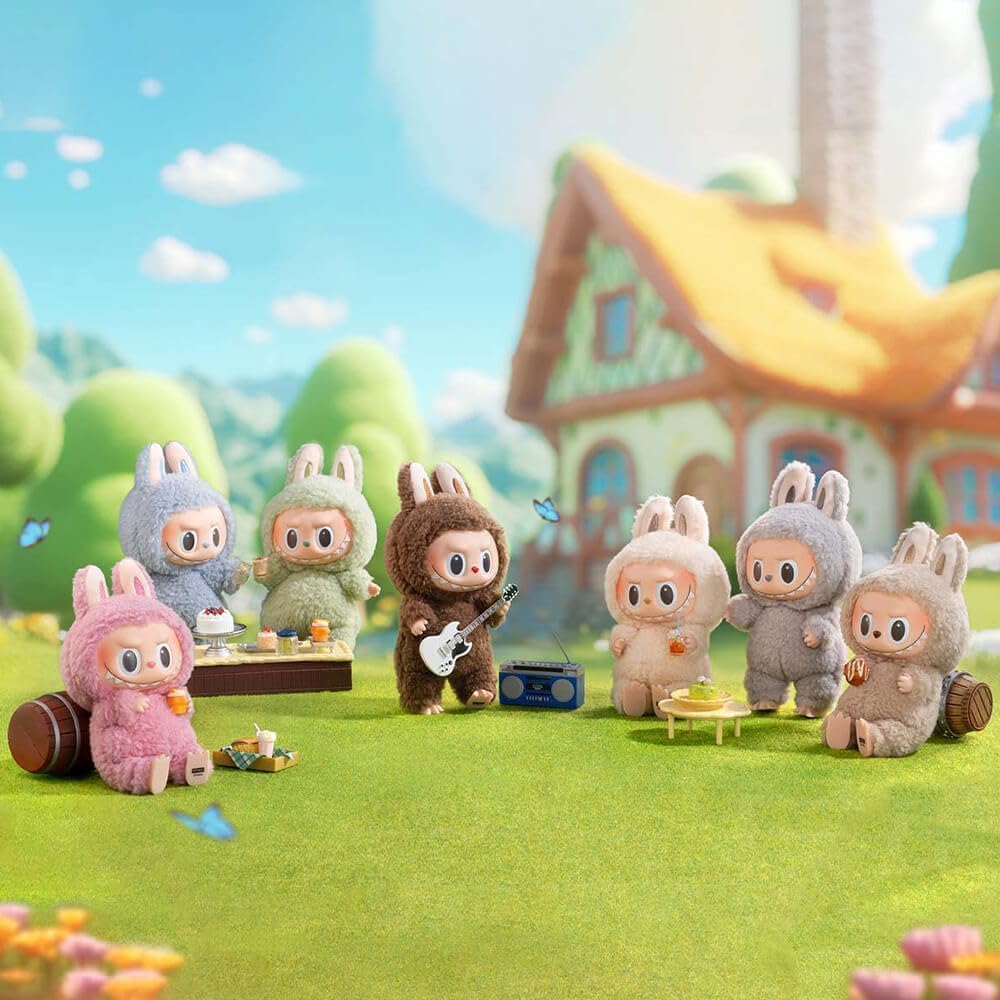 دمية لابوبو أجنحة الحظ، دمية فينيل قطيفة، مجموعة دمى الوحوش المعلقة، ديكور منزلي عصري، مجموعة ألعاب دمى قطيفة - 17 سم