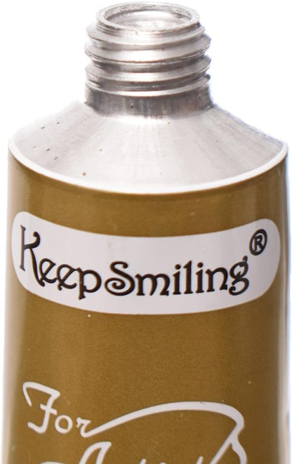 أنبوب تخفيف الضغط ذو البطانة الزجاجية الذهبية "حافظ على ابتسامتك"، مصنوع من مواد عالية الجودة - رقم المنتج: M83