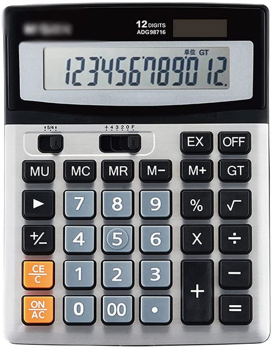 M&G Chenguang Portable Dual Power Calculator, 12-Digit - No:ADG98716