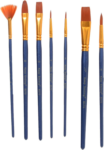 7-Piece Shape Brush Set - NO: 8070A