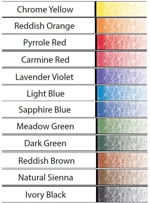 علبة أقلام تلوين مائية من كوه-إي-نور مونديلوز مع 12 لونًا - رقم: 3722