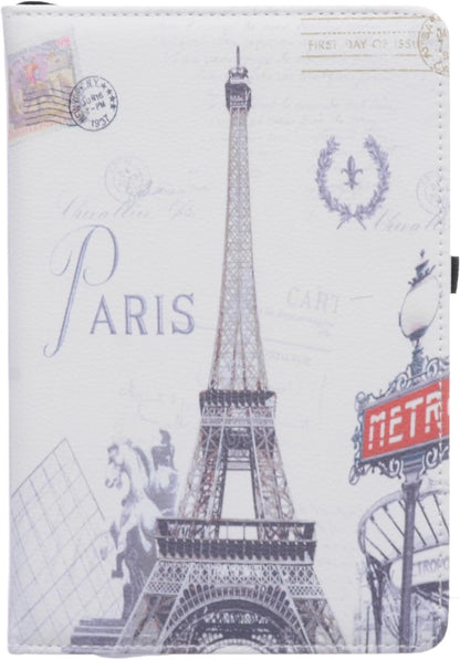 Notebook With Paris Leather Hard Cover Design, A5 Size - NO: 1906-3