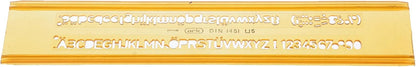 Ark Stencil Ruler For Letters, 0.5 Cm - NO: 042