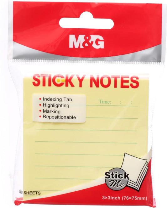 M&G Chenguang Sticky notes lined 76x75mm 88 sheets No. YS-453