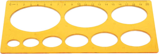 Oval Stencil, Arc, 20 Cm