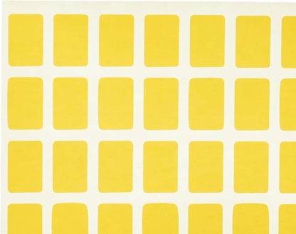 ملصق لاصق صغير وجريء من المنار، 10 × 15 مم، مصنوع من مواد عالية الجودة - أصفر 