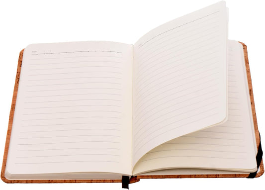 Yassin. A5 Luxor Notebook With Elastic Band,160 Pages,Beige Brown