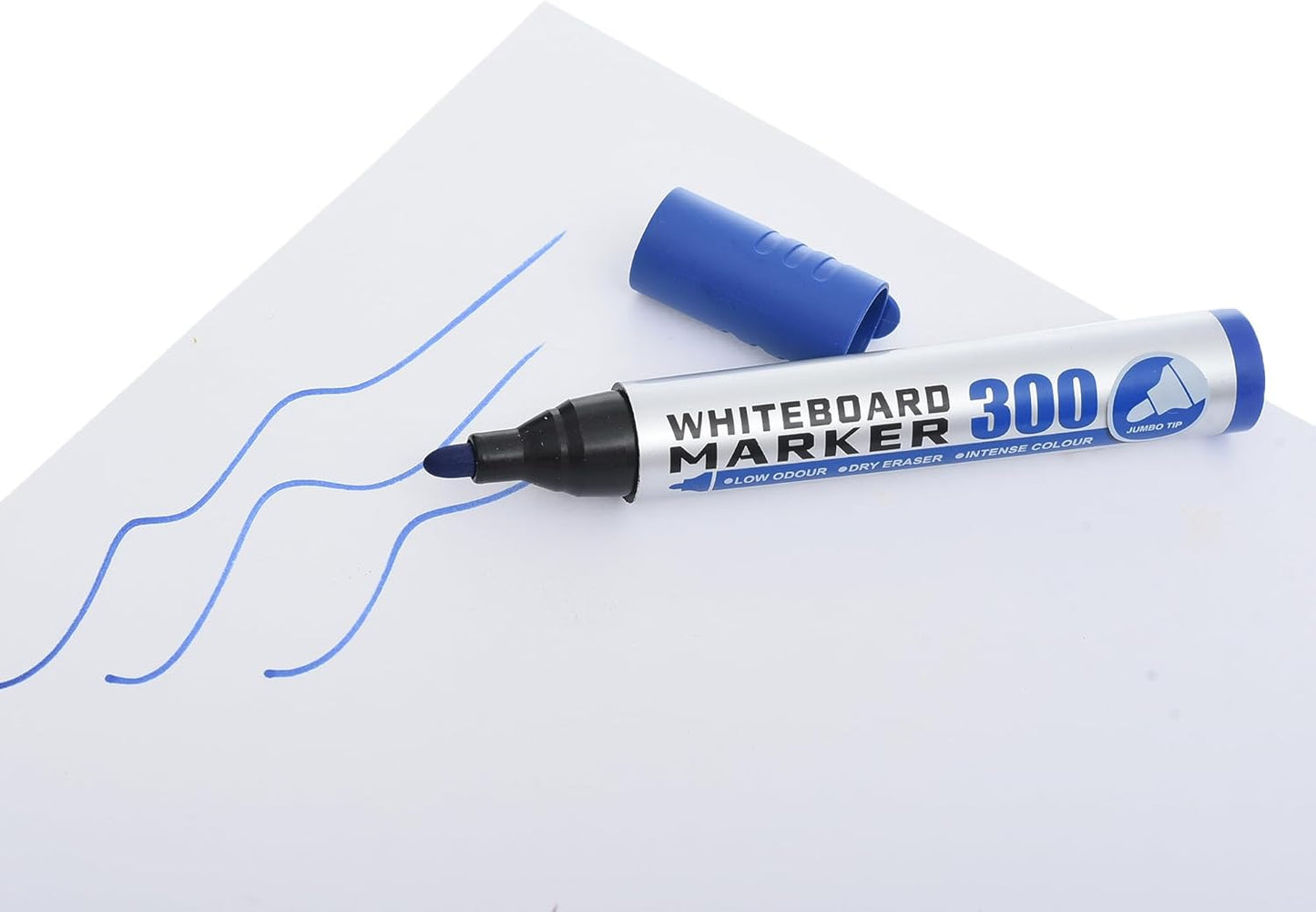 قلم سبورة بيضاء من إم آند جي تشنغوانغ، رأس كبير للكتابة السلسة - أزرق - قطعة واحدة - رقم: AWMY22R2