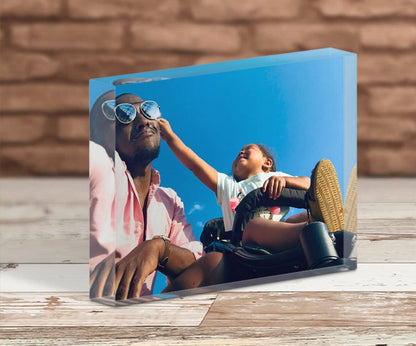 Acrylic Block Personalised Photo Print .