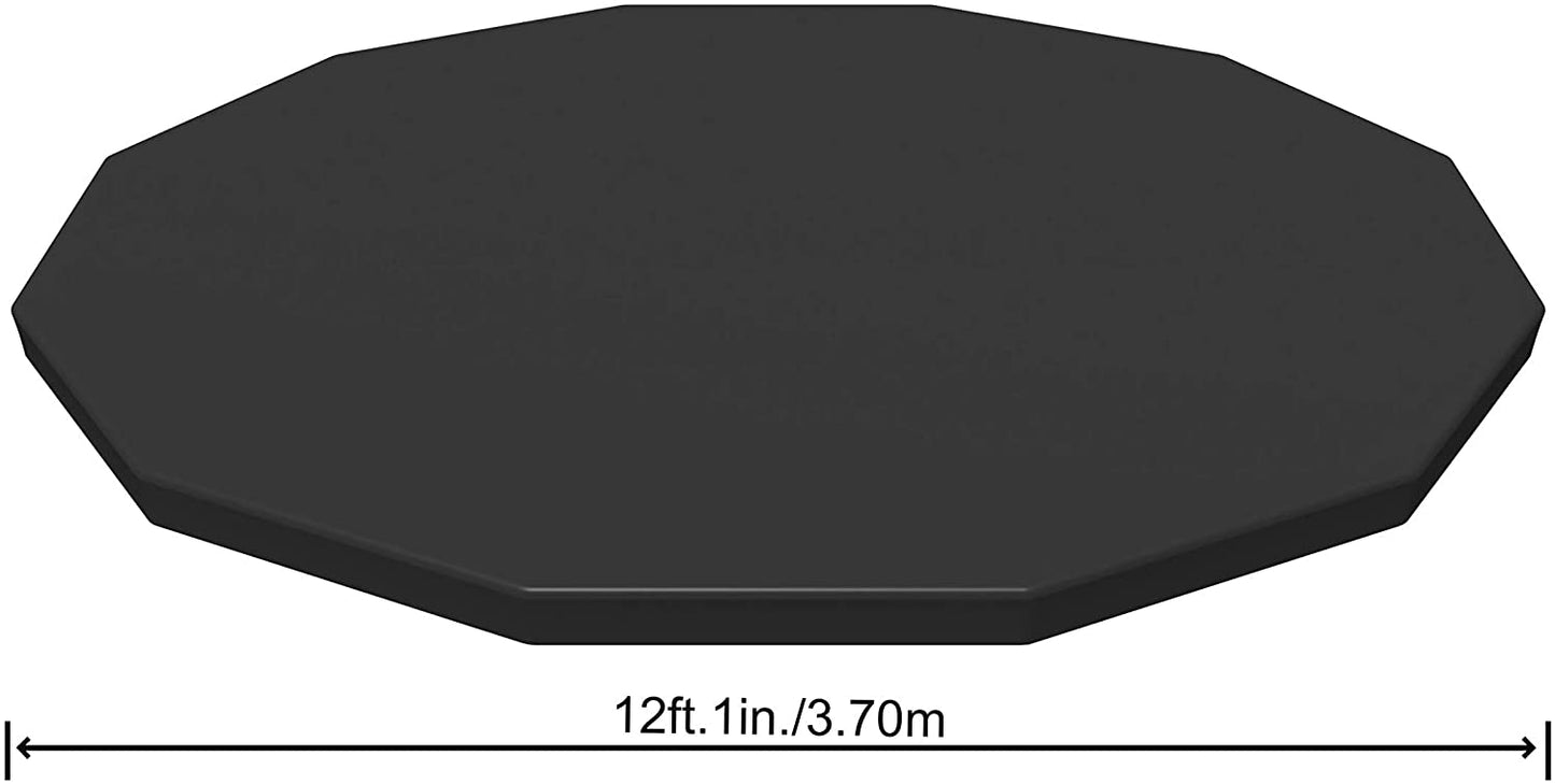 غطاء Bestway Flowclear الدائري المصنوع من مادة PVC بطول 12 قدمًا لحمامات السباحة فوق الأرض (3.66 متر) - رقم: 58037
