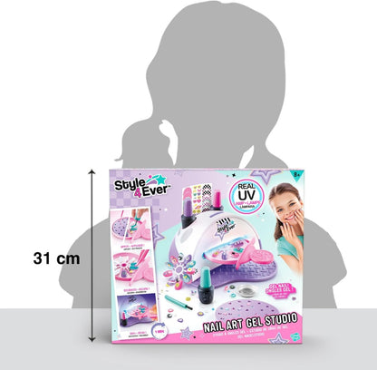 مجموعة أدوات تزيين الأظافر من كانال تويز - ستايل فور إيفر OFG 241 جل ستوديو مع مصباح تجفيف أظافر بالأشعة فوق البنفسجية