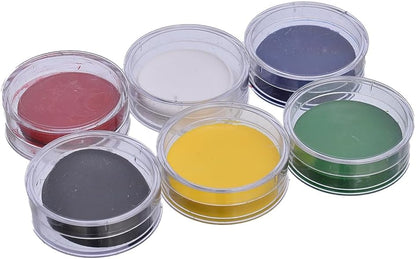 مجموعة طلاء الوجه اللامع غير السام من ميدوجاجا، 6 ألوان مع فرشاة - متعدد الألوان - رقم المنتج: MD900