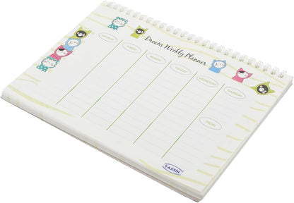 Yassin Dream Weekly Planner Notebook, 15x25cm Wire-Bound for Efficient Task Planning