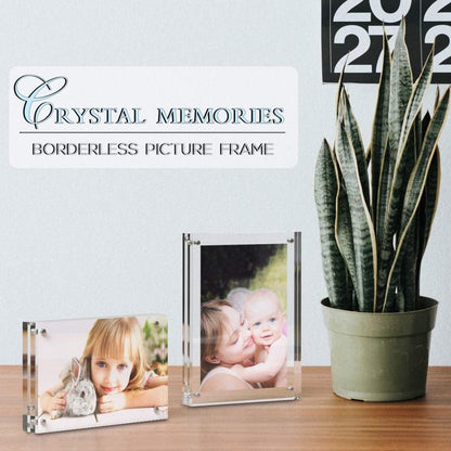 Acrylic Picture Frame with Magnetic Closure | Crystal Memories