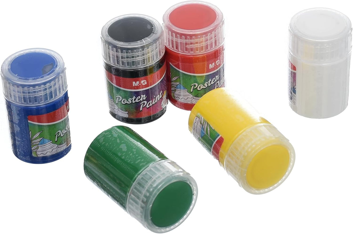 M&G Chenguang  Poster Paint Set, Vivid Art Creation, 20ml, Smooth Application, 6 Colors - No:APL976R7