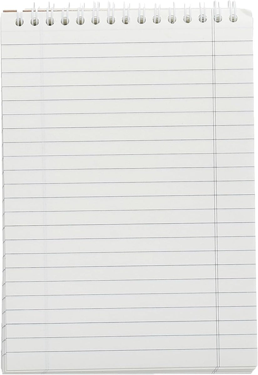 Yassin Ivory Block Note, 100 Sheets A5 Wire-Bound for Elegant Notes, Ivory