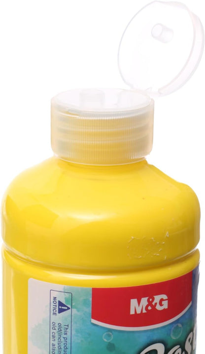 ألوان غواش M&amp;G Chenguang للرسم على الملصقات، 500 مل، ألوان جريئة للأعمال الفنية كبيرة الحجم - أصفر - رقم المنتج: APL976R044