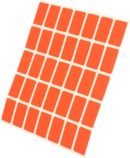 El Manar Bold Medium Adhesive Label Sticker, 18x30 mm With Premium Material - Red Fluorescent