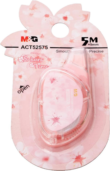 شريط تصحيح عالي الجودة كبير الحجم من إم آند جي تشنغوانغ ساكورا تايم - 5 أمتار - رقم: ACT52572 