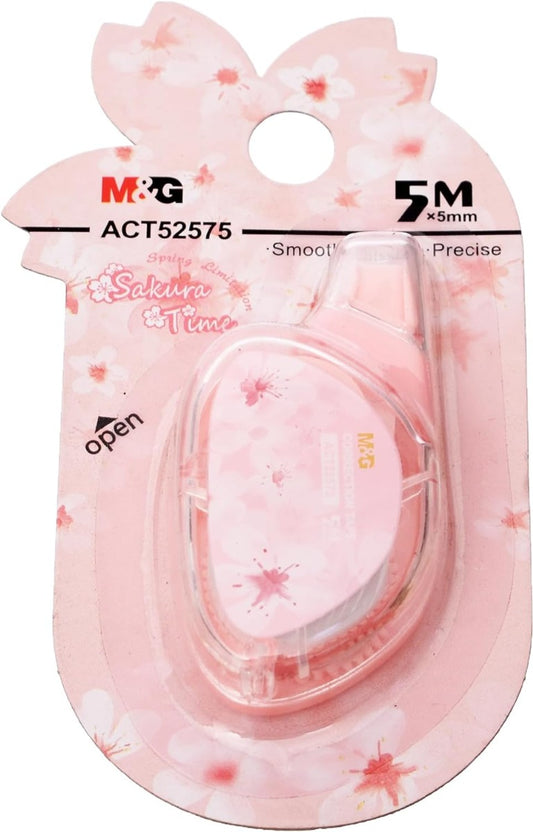 شريط تصحيح عالي الجودة كبير الحجم من إم آند جي تشنغوانغ ساكورا تايم - 5 أمتار - رقم: ACT52572 