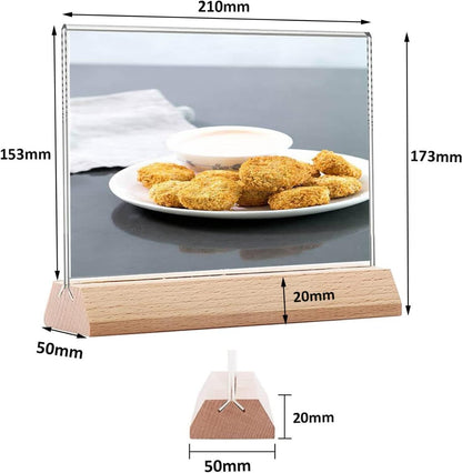 حامل لافتات أكريليك A5 