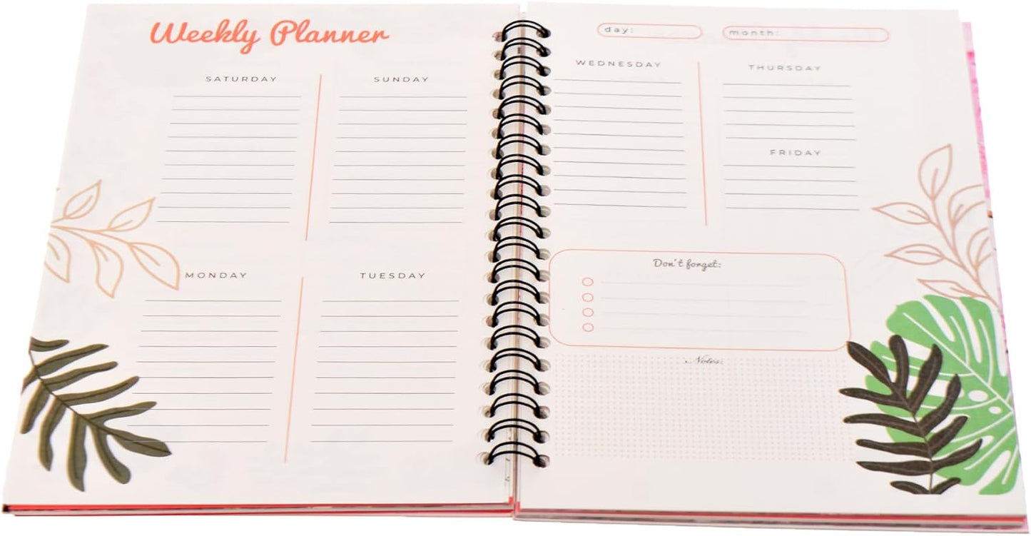 Yassin'S A5 Notebook My Weekly Planner With Hard Cover - N0:1273