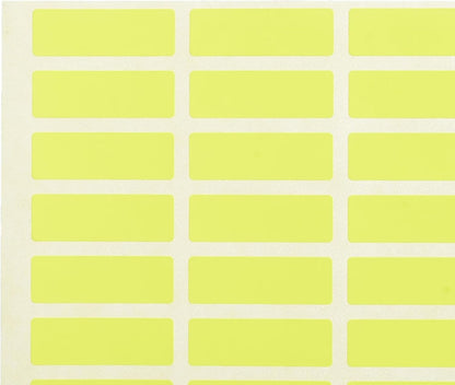 El Manar Narrow High-Impact Adhesive Label Sticker, 10x30 mm With Premium Material - Yellow