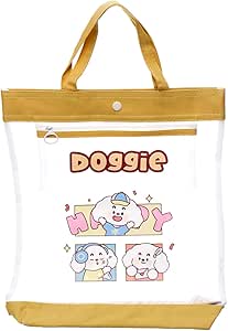 Transparent Bag With Handle And Pencil Case - NO: 9155A4 M M34