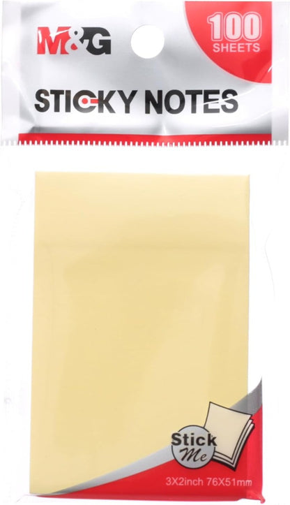 M&G Chenguang Post-it Notes, 76x51mm Compact Sticky Notes, 100 Sheets for Task Organization - No: YS- 66