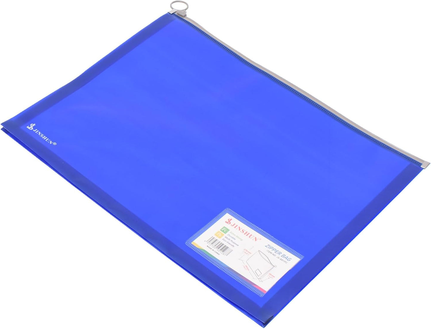 ظرف بلاستيكي متعدد الأغراض بسحاب من جينشون 8814، مقاس 270 × 350 × 30 مم - رقم: 5128 