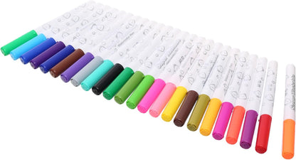 M&G Chenguang Ergo Super Washable Watercolor Felt Tip Pens, 24 Vibrant Colors - No:ACP901HM