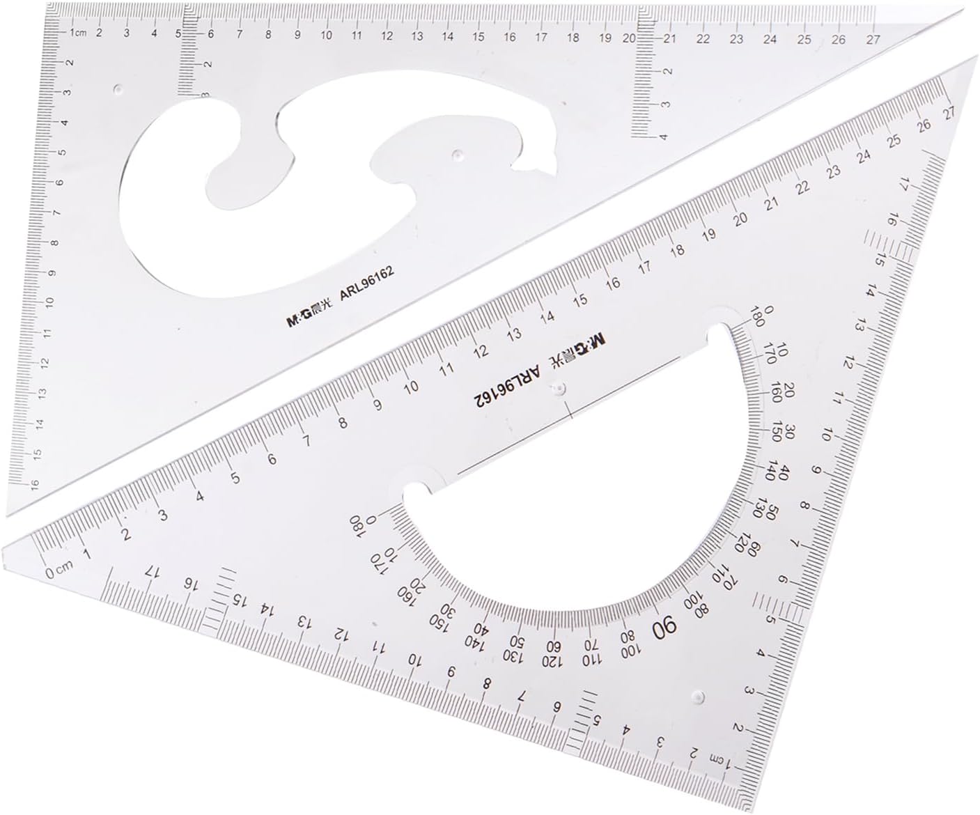 M&G 96162 Triangle Set M&G Size 30Cm, Crafted From High-Quality Materials To Ensure Durability And Longevity - Clear