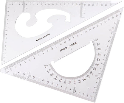 M&G 96162 Triangle Set M&G Size 30Cm, Crafted From High-Quality Materials To Ensure Durability And Longevity - Clear