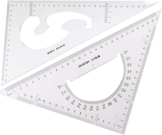 M&G 96162 Triangle Set M&G Size 30Cm, Crafted From High-Quality Materials To Ensure Durability And Longevity - Clear