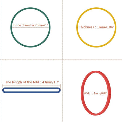 أربطة مطاطية ملونة من ياسين، أوراق نقدية، أربطة مطاطية للنقود - رقم: 0065 