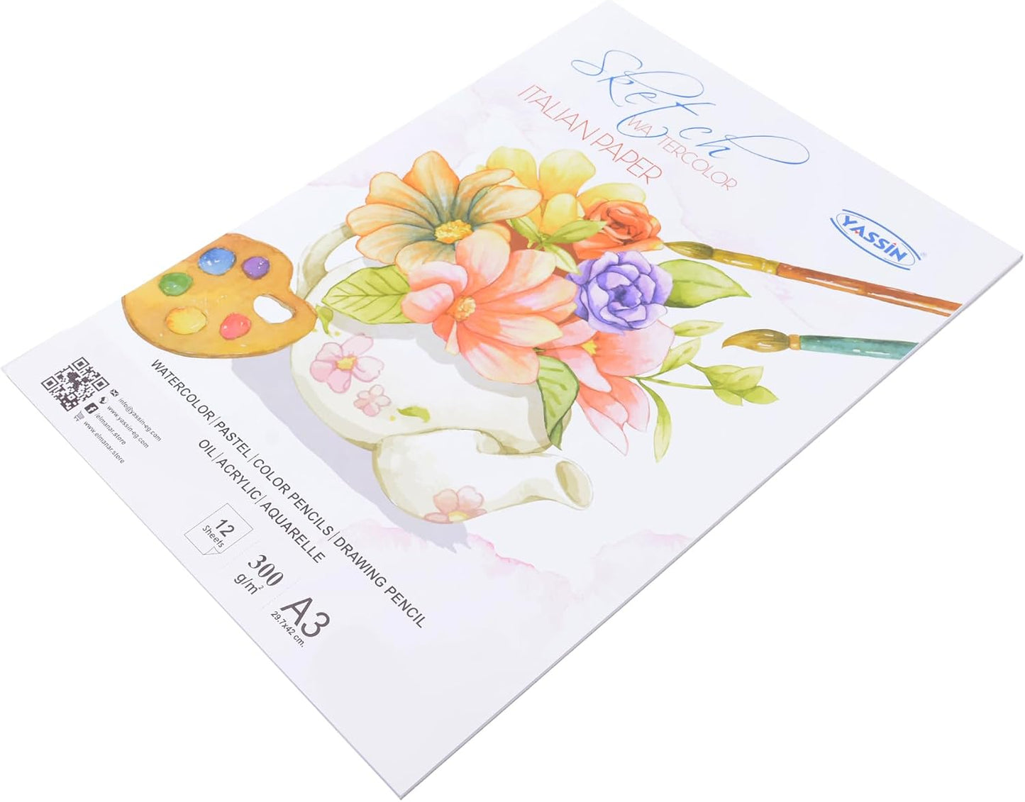 Yassin Sketchbook, A3, Wirebound, 300G - NO: 1283