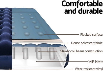 Bestway Single Air bed 1.85m x 76cm x 22cm Air Mattress - No:67000