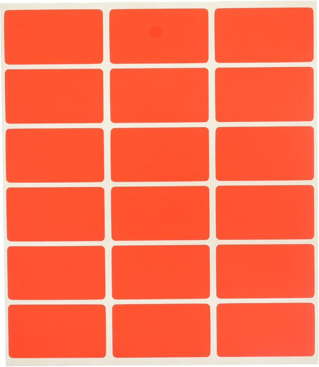 ملصق لاصق متوسط ​​القوة من المنار، 25 × 45 مم - أحمر فلورسنت