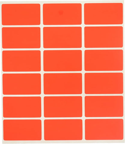 ملصق لاصق متوسط ​​القوة من المنار، 25 × 45 مم - أحمر فلورسنت