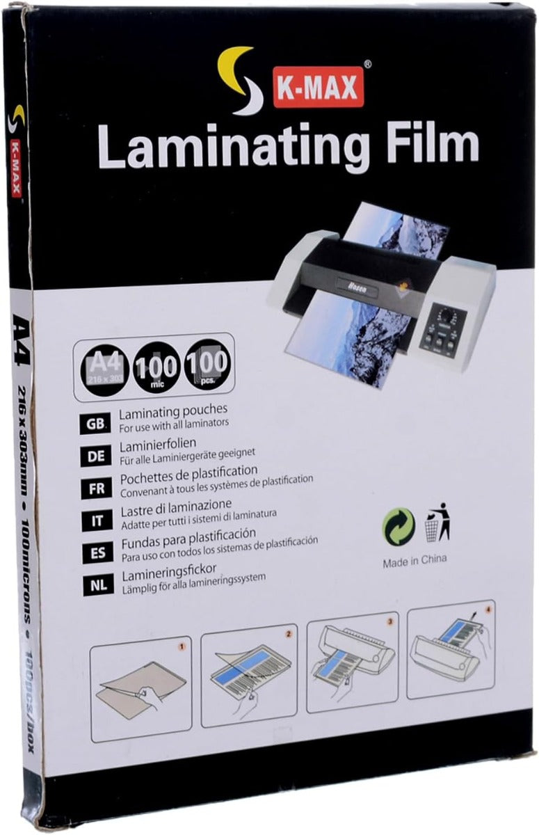 K-Max Thermal Cover, 100 Microns, A4 Size