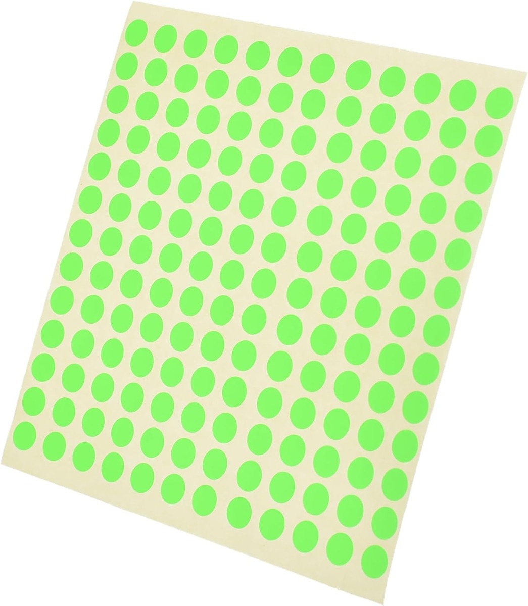 ملصق لاصق عالي الجودة من المنار، كبير الحجم، 43 × 80 مم، مصنوع من مواد فاخرة - أخضر فلورسنت