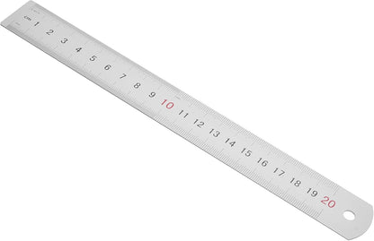 M&G Chenguang Stainless Steel Ruler 20 cm / 8 Inch – Dual-Scale Measuring Ruler in Centimeters and Inches - 1pcs – No:ARLN0483