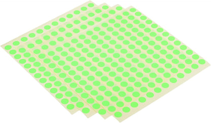 ملصق لاصق دائري ديناميكي من المنار، 10 مم، مصنوع من مواد عالية الجودة - أخضر فلورسنت 