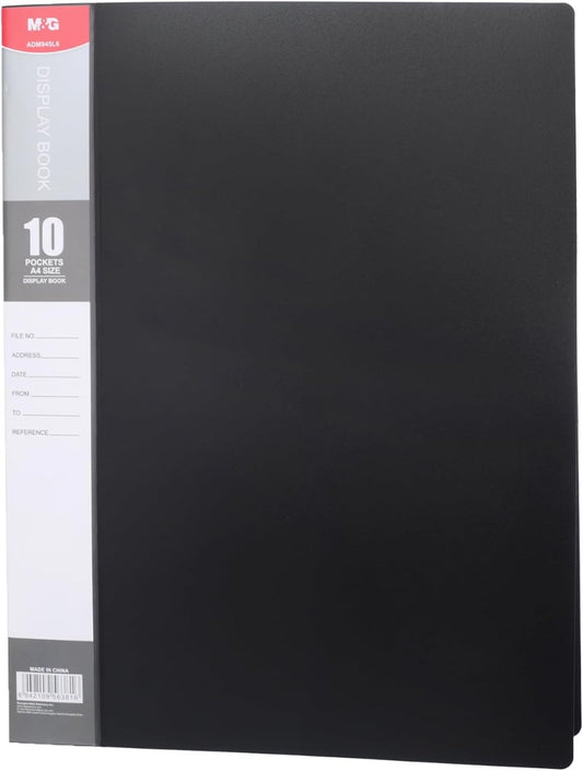 M&G Chenguang U-Shape Holder, 10-Pocket A4 Document Organizer - Black - No : ADM945L6