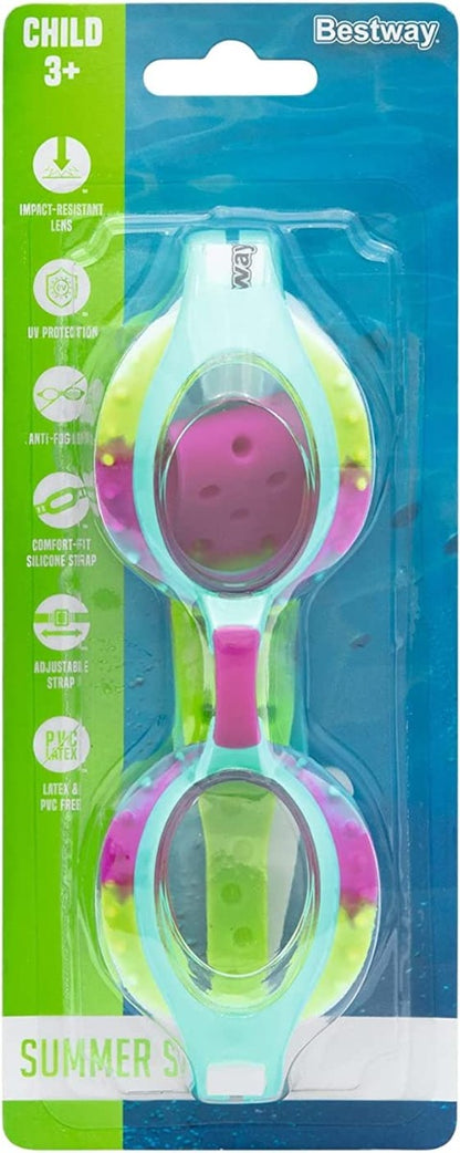 Bestway Swim Goggles for Kids, No Leaking UV Protection - 1pcs - No:21099
