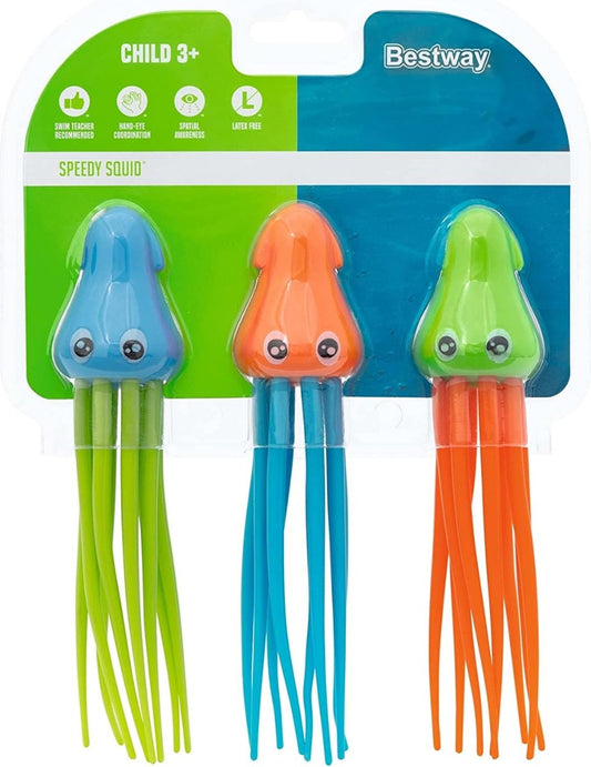 Bestway Pack of Hydro-Swim Speedy Squid Dive Toys 3pcs  - No:26031