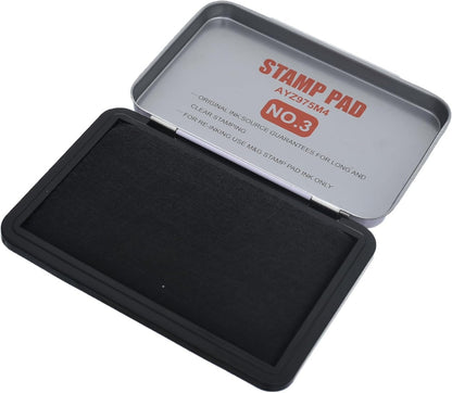 وسادة حبر M&amp;G Chenguang، رقم 3، حبر أسود لطباعة واضحة في المكاتب وختم المستندات - رقم: AYZ975M4